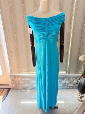 Free People Blue strapless dress